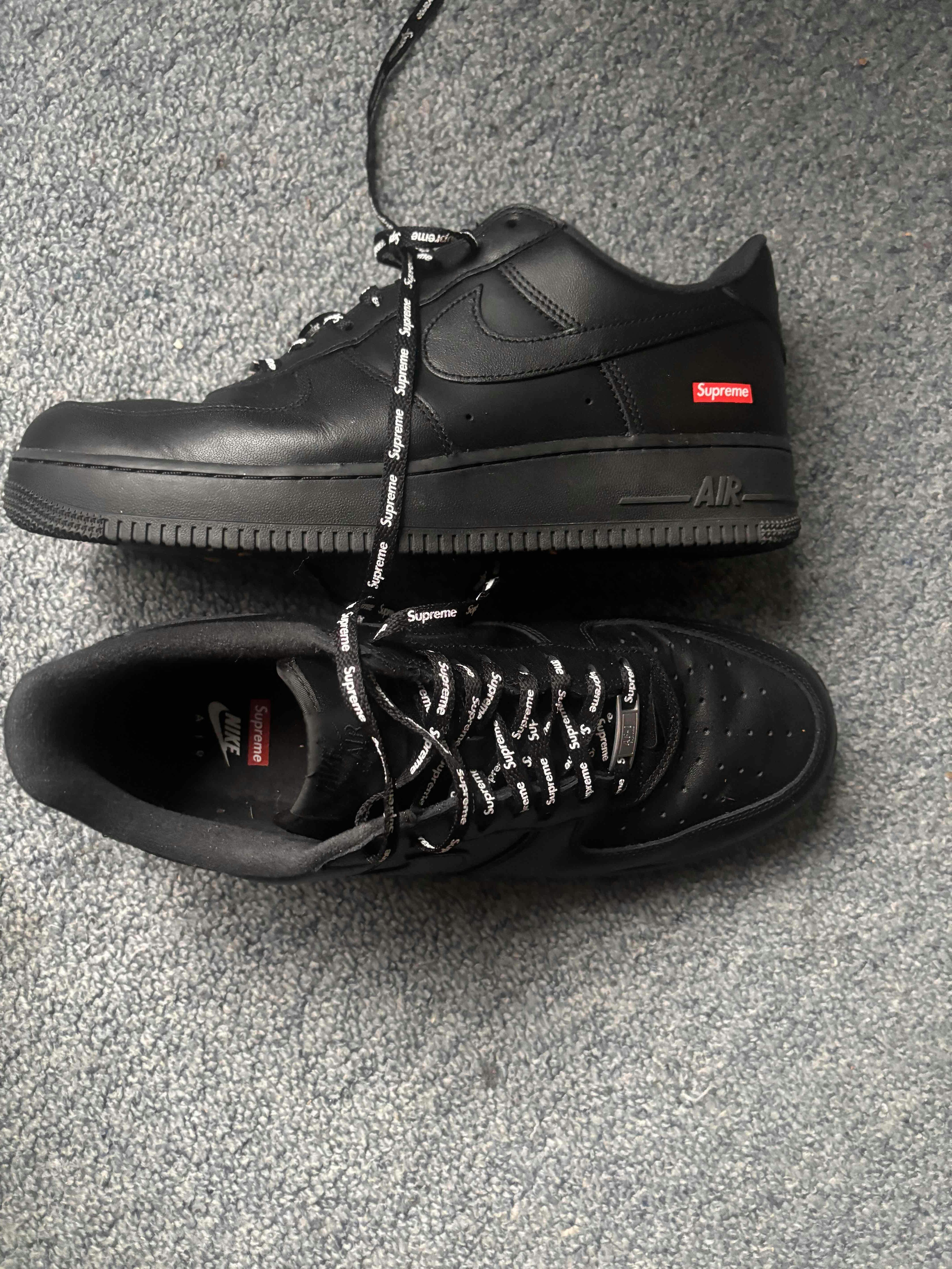 Supreme x Nike Air Force 1 Low 'Box Logo - Black' CU9225-001 Supreme x Nike Air Force 1 Low 'Box Logo - Black' CU9225-001